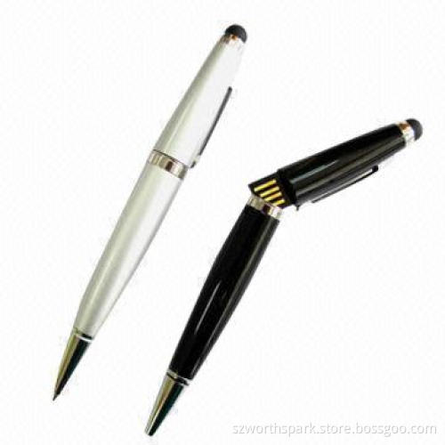 3-in-1 Functions Capacitive Touch Pen USB Flash Drive, Mini USB and Ball Pen